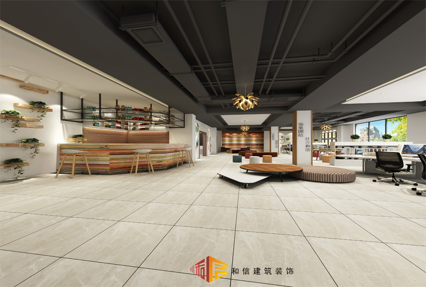 成都潮音社區辦公室裝修設計效果圖 成都潮音社區辦公室裝修設計效果圖